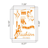 LADY FASHION STENCIL